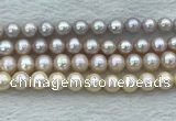 FWP94 15 inches 8mm - 9mm potato purple freshwater pearl strands