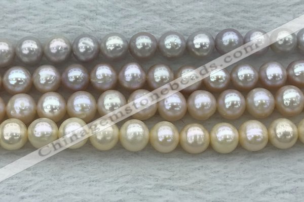 FWP94 15 inches 8mm - 9mm potato purple freshwater pearl strands