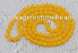 GMN06 Hand-knotted 8mm candy jade 108 beads mala necklaces