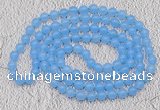 GMN09 Hand-knotted 8mm candy jade 108 beads mala necklaces