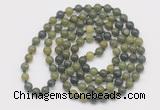 GMN126 Hand-knotted 6mm Canadian jade 108 beads mala necklaces