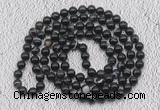 GMN420 Hand-knotted 8mm, 10mm black banded agate 108 beads mala necklaces