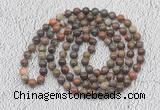 GMN422 Hand-knotted 8mm, 10mm ocean agate 108 beads mala necklaces