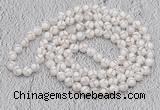 GMN431 Hand-knotted 8mm, 10mm faceted tibetan agate 108 beads mala necklaces