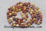 GMN467 Hand-knotted 8mm, 10mm mookaite 108 beads mala necklaces