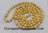 GMN491 Hand-knotted 8mm, 10mm golden tiger eye 108 beads mala necklaces