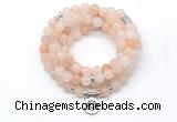 GMN7026 8mm pink aventurine 108 mala beads wrap bracelet necklace