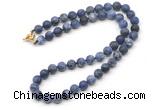 GMN7610 18 - 36 inches 8mm, 10mm matte sodalite beaded necklaces