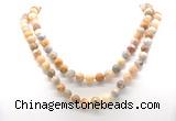 GMN8013 18 - 36 inches 8mm, 10mm yellow crazy lace agate 54, 108 beads mala necklaces