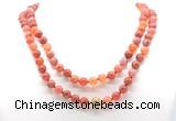 GMN8015 18 - 36 inches 8mm, 10mm fire agate 54, 108 beads mala necklaces