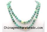 GMN8017 18 - 36 inches 8mm, 10mm grass agate 54, 108 beads mala necklaces