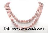 GMN8023 18 - 36 inches 8mm, 10mm strawberry quartz 54, 108 beads mala necklaces