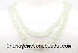 GMN8025 18 - 36 inches 8mm, 10mm prehnite 54, 108 beads mala necklaces