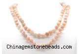 GMN8027 18 - 36 inches 8mm, 10mm sunstone 54, 108 beads mala necklaces