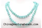 GMN8038 18 - 36 inches 8mm, 10mm amazonite 54, 108 beads mala necklaces