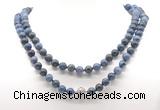 GMN8041 18 - 36 inches 8mm, 10mm dumortierite 54, 108 beads mala necklaces