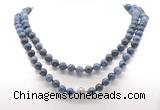 GMN8041 18 - 36 inches 8mm, 10mm dumortierite 54, 108 beads mala necklaces