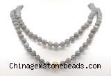 GMN8043 18 - 36 inches 8mm, 10mm grade A labradorite 54, 108 beads mala necklaces