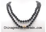 GMN8044 18 - 36 inches 8mm, 10mm black tourmaline 54, 108 beads mala necklaces