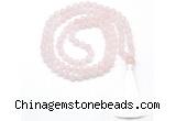 GMN8400 8mm, 10mm rose quartz 27, 54, 108 beads mala necklace with tassel