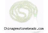GMN8468 8mm, 10mm prehnite 27, 54, 108 beads mala necklace with tassel