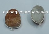 NGC01 20*30mm - 25*35mm freeform druzy agate connectors