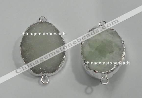 NGC05 20*30mm - 25*35mm freeform druzy agate connectors