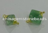 NGC1049 10*14mm – 15*20mm freeform fluorite connectors wholesale