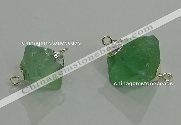 NGC1050 10*14mm – 15*20mm freeform fluorite connectors wholesale