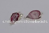 NGC1088 18*25mm - 25*35mm freeform druzy agate gemstone connectors