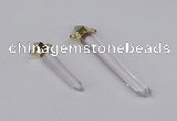 NGC1198 8*35mm - 10*60mm sticks white crystal connectors wholesale