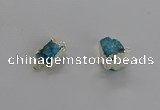 NGC1245 10*12mm - 14*15mm freefrom druzy agate connectors wholesale