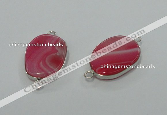 NGC126 13*18mm - 15*20mm freeform agate connectors wholesale