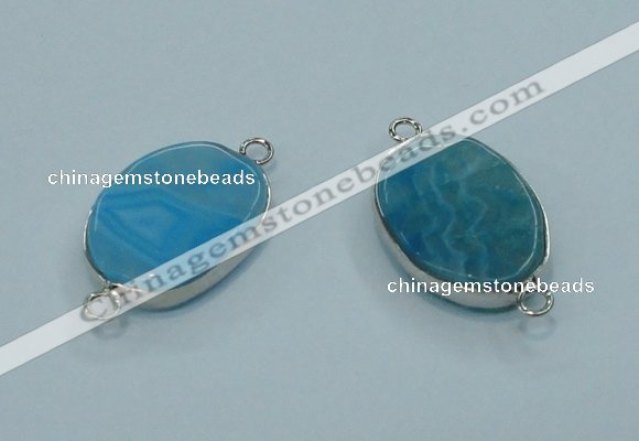 NGC129 13*18mm - 15*20mm freeform agate connectors wholesale