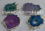 NGC1298 25*35mm - 35*45mm freeform druzy agate connectors