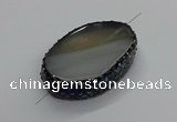 NGC1772 35*55mm - 40*60mm oval agate connectors wholesale