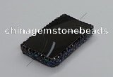 NGC1787 35*55mm - 40*60mm rectangle agate connectors wholesale