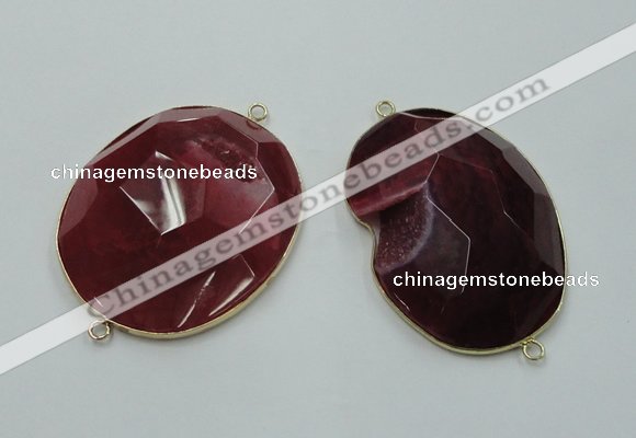 NGC180 35*45mm - 40*50mm freeform druzy agate connectors