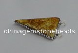 NGC1830 30*35mm - 30*40mm triangle agate connectors wholesale