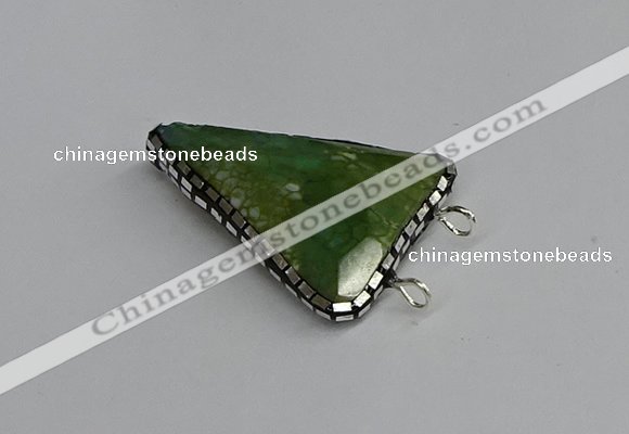 NGC1835 30*35mm - 30*40mm triangle agate connectors wholesale