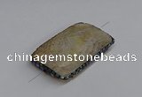 NGC1882 30*40mm - 30*45mm rectangle agate gemstone connectors