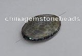 NGC1887 30*40mm - 30*45mm oval agate gemstone connectors