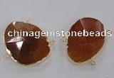 NGC211 30*40mm - 35*45mm freeform agate gemstone connectors