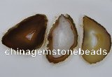 NGC224 50*70mm - 60*80mm freeform agate gemstone connectors