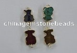 NGC306 15*20mm - 18*25mm agate gemstone connectors wholesale