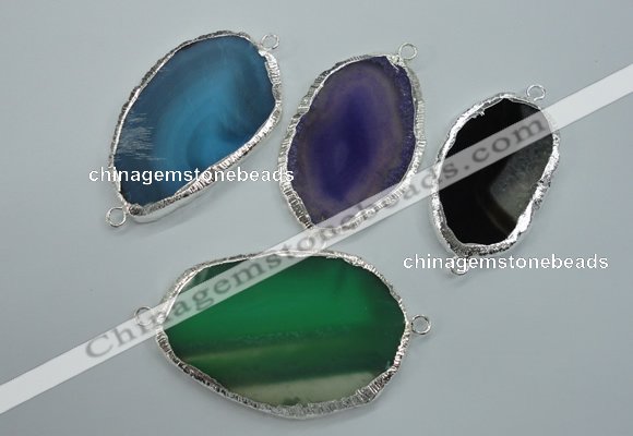 NGC33 25*40mm - 40*55mm freeform druzy agate connectors