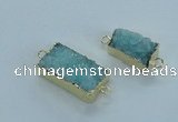 NGC368 15*20mm - 18*30mm freeform druzy agate gemstone connectors