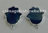 NGC5012 22*30mm - 25*35mm hamsahand agate gemstone connectors