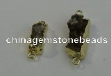 NGC5032 10*30mm - 10*35mm rectangle druzy quartz connectors