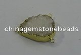 NGC5042 25*30mm - 35*40mm freeform druzy quartz connectors